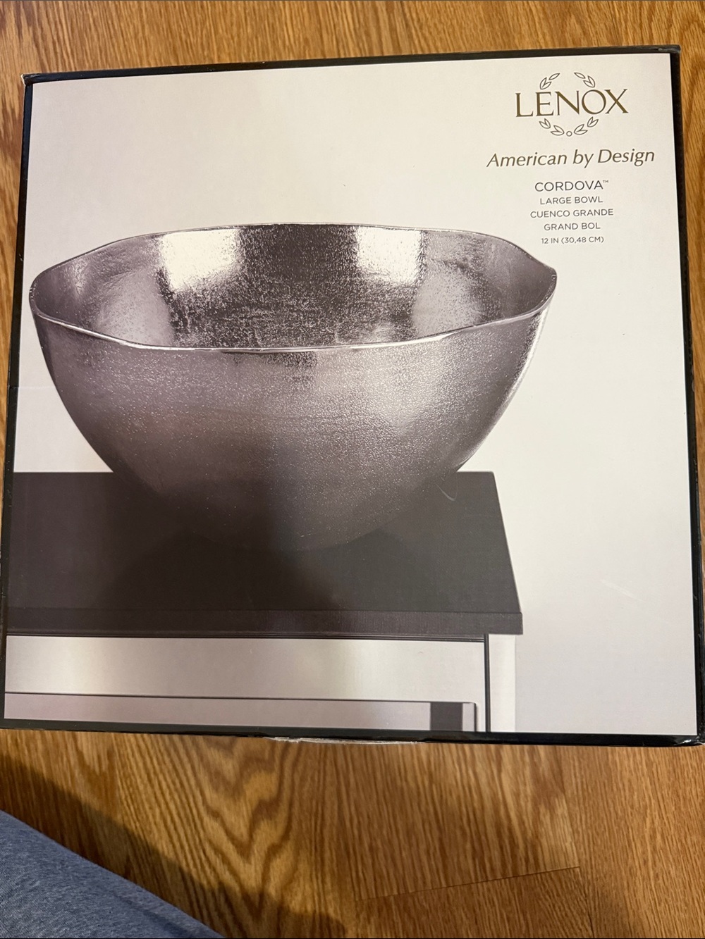 Lenox Silver-Tone Textured Decorative Bowl